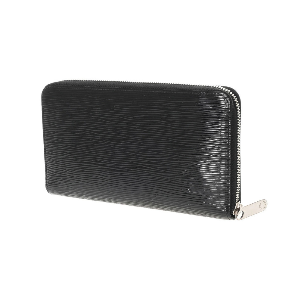 Louis Vuitton Epi Long Organizer Leather Zippy Wallet Noir Black Electric Black
